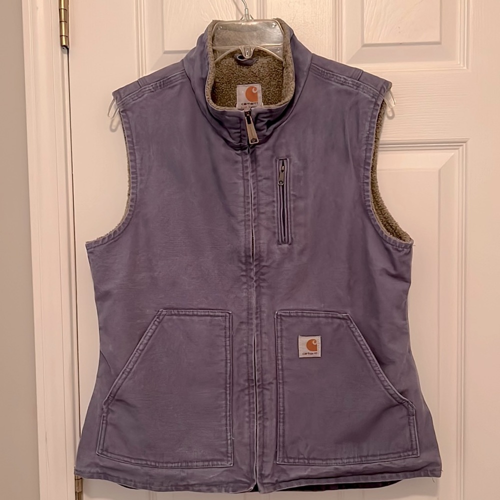 Carhartt for Women sherpa-lined vest.  Medium
